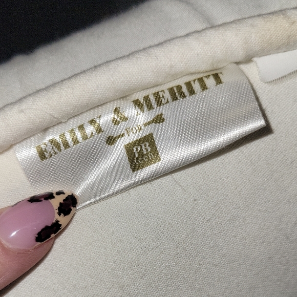 Pottery Barn PB Teen Emily & Meritt Gold Sequin Anchor Pillow - Picture 3 of 3